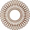 Ekena Millwork Cornelius Wood Fretwork Pierced Ceiling Medallion, Walnut, 18"OD x 6 3/4"ID x 3/8"T CMWP18X0375CRWA - alternate 5